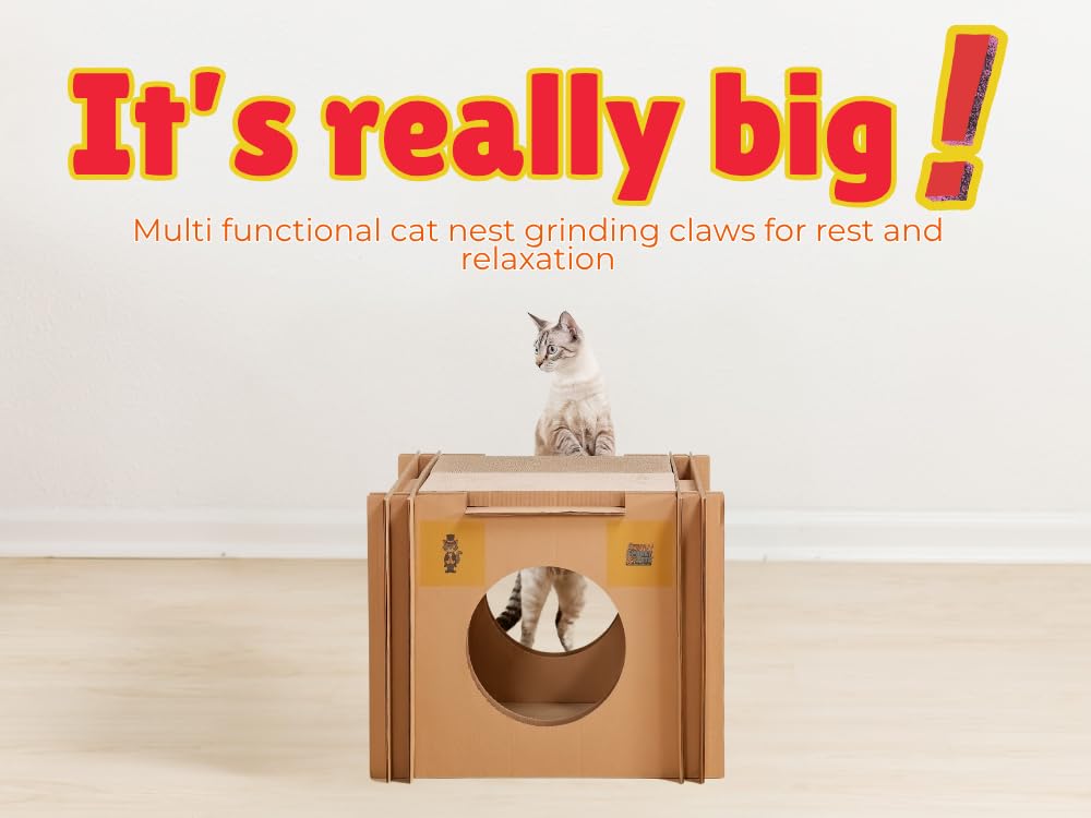 Mister The Cat’s Snarky Pets Cardboard Cat House