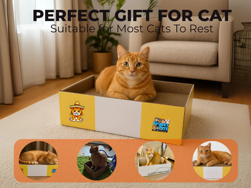 Timmy The Cat's Snarky Pets Large Cat Scratch Box