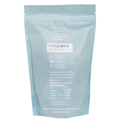 Rudy's Peanut Butter Hearts Crunchy Treats (8 oz, Crunchy Peanut Butter)