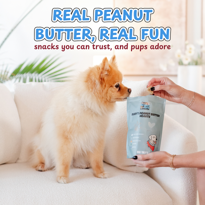 Rudy's Peanut Butter Hearts Crunchy Treats (8 oz, Crunchy Peanut Butter)