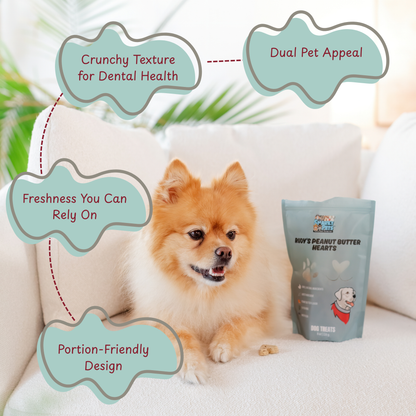 Rudy's Peanut Butter Hearts Crunchy Treats (8 oz, Crunchy Peanut Butter)