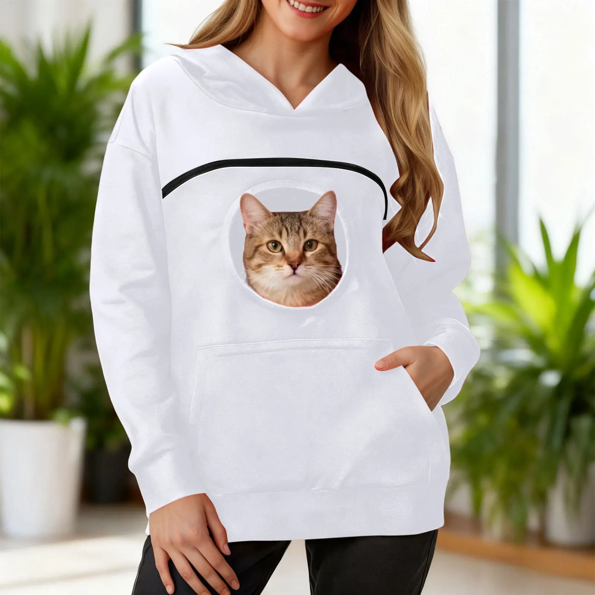 Oversized 2-in-1 Pet Carrier Kangaroo Pouch Hoodie Sweatshirt