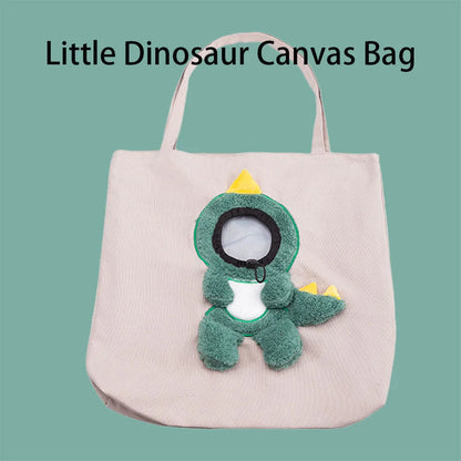 Cartoon Canvas Head-Out Pet Carrier Tote Bag