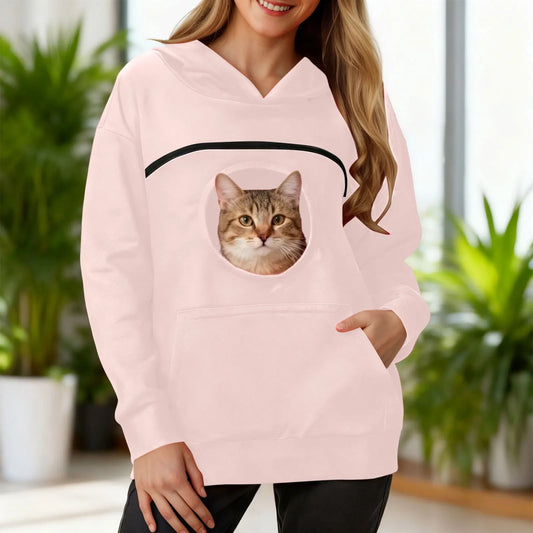 Oversized 2-in-1 Pet Carrier Kangaroo Pouch Hoodie Sweatshirt