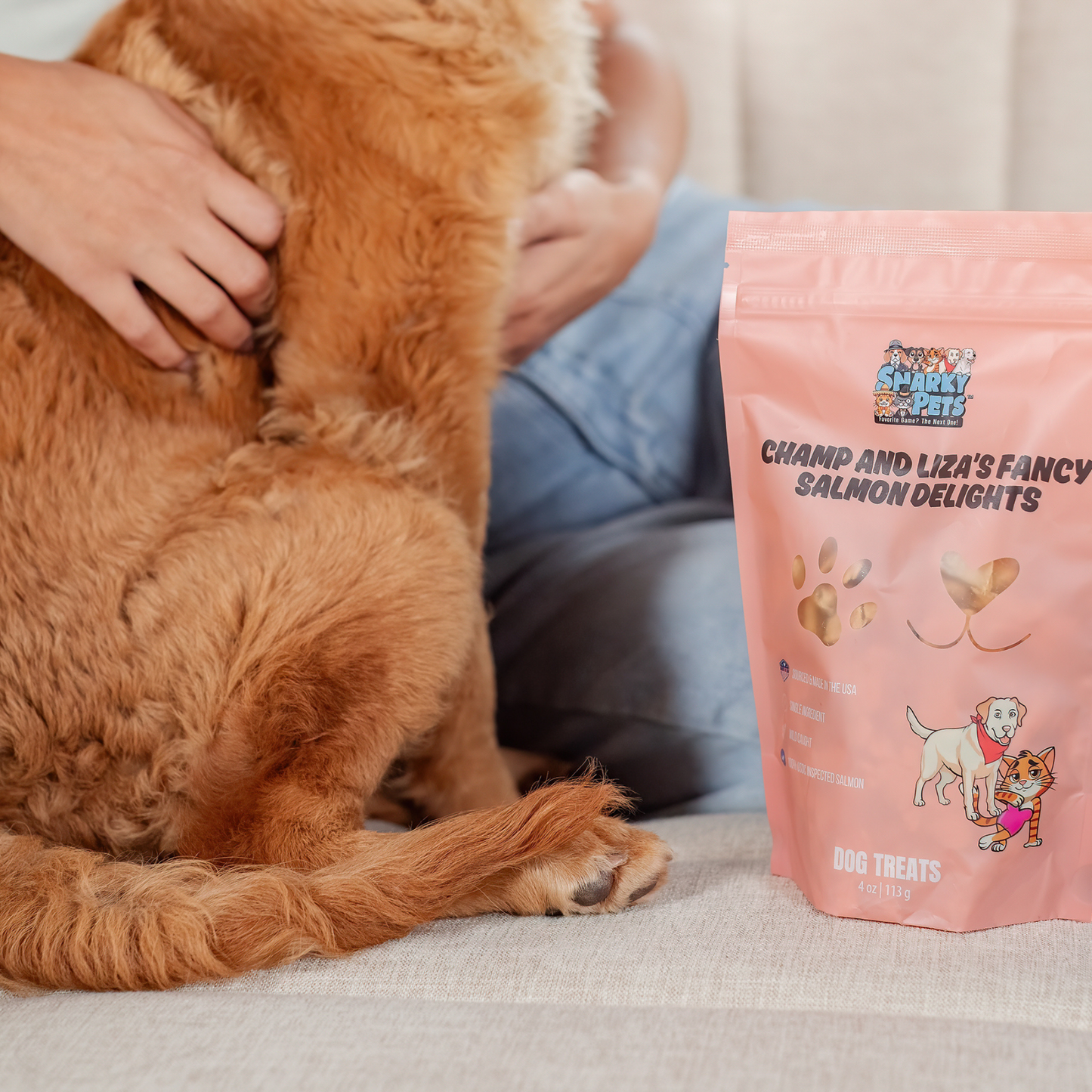 Champ and Liza’s Salmon Dog Treats