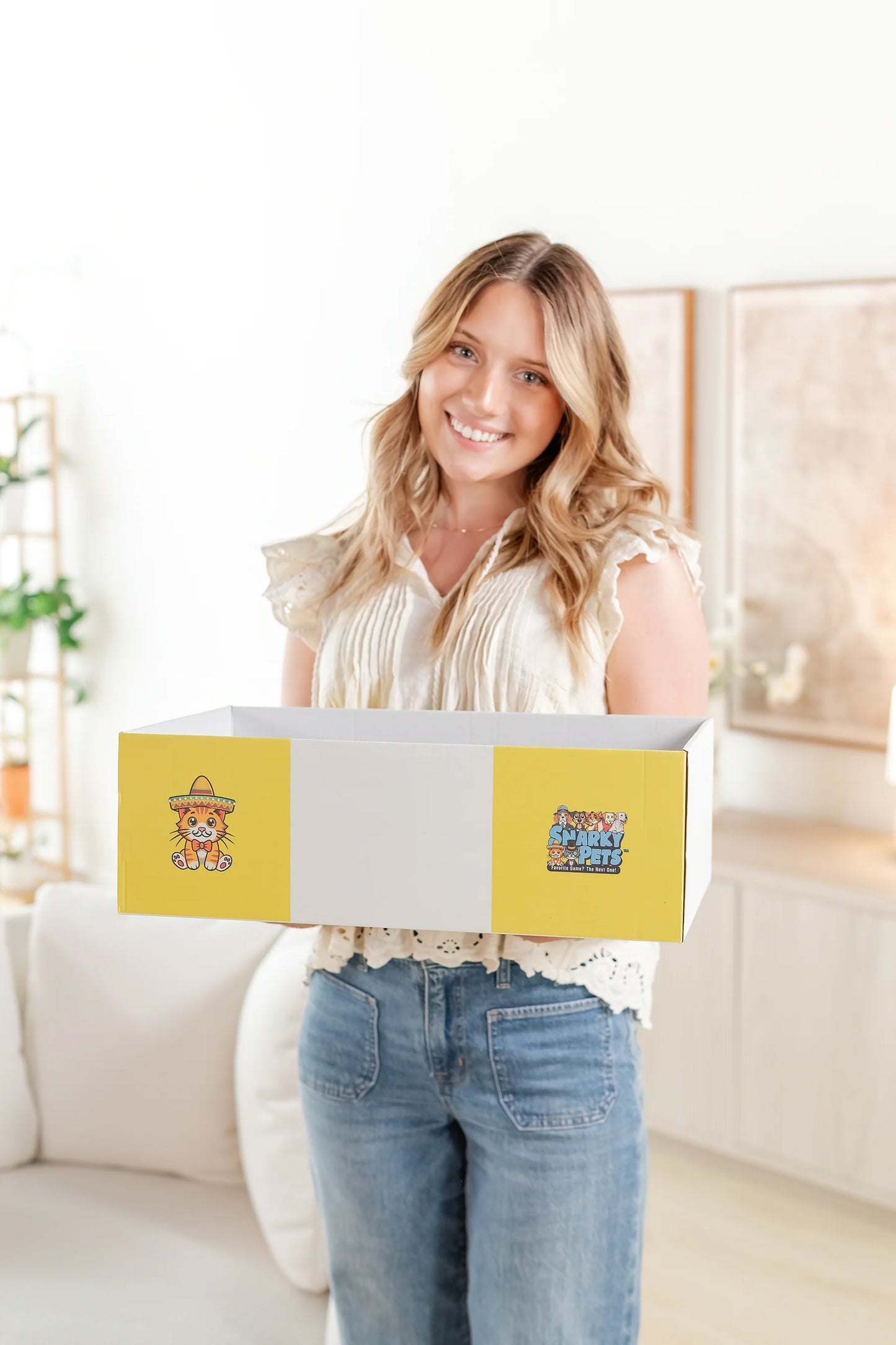 Timmy The Cat's Snarky Pets Large Cat Scratch Box