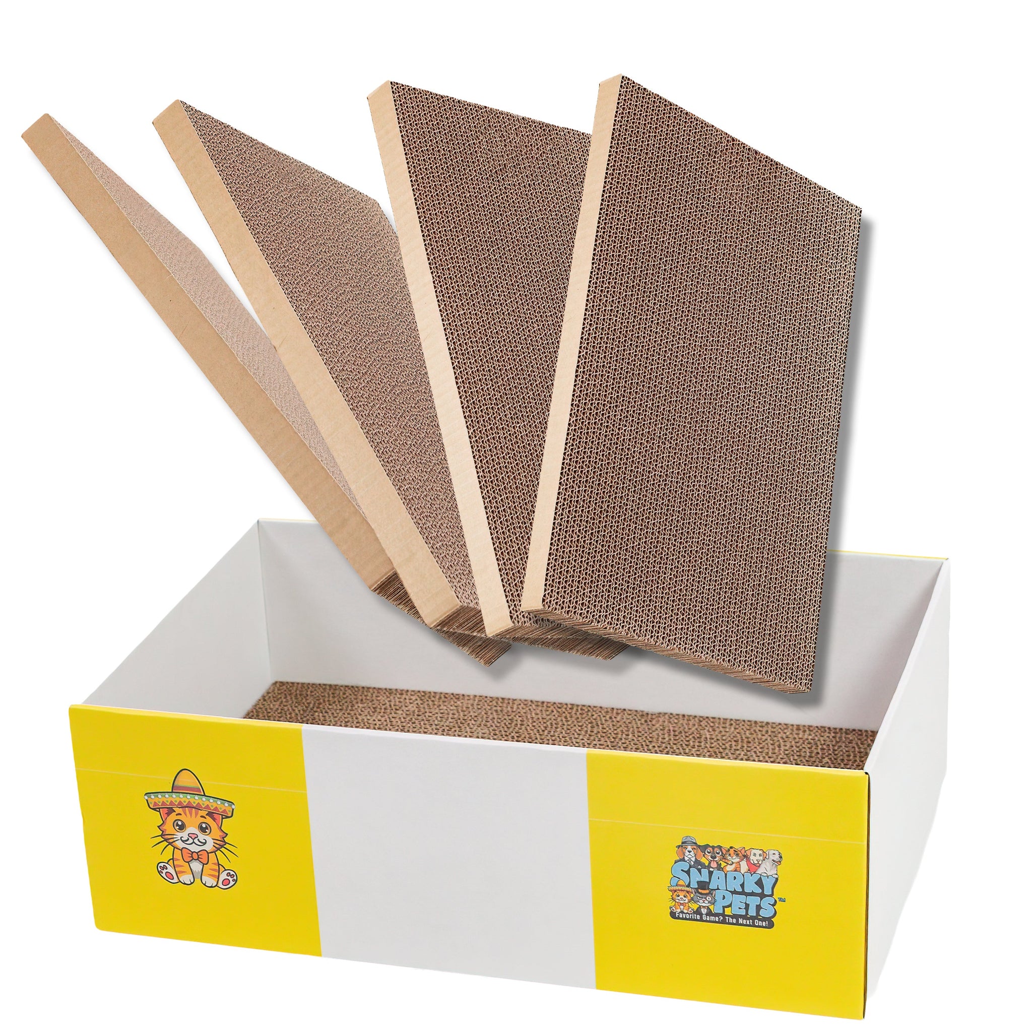 Timmy The Cat's Snarky Pets Large Cat Scratch Box