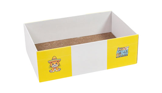 Timmy The Cat's Snarky Pets Large Cat Scratch Box - Flat Pack with one pad