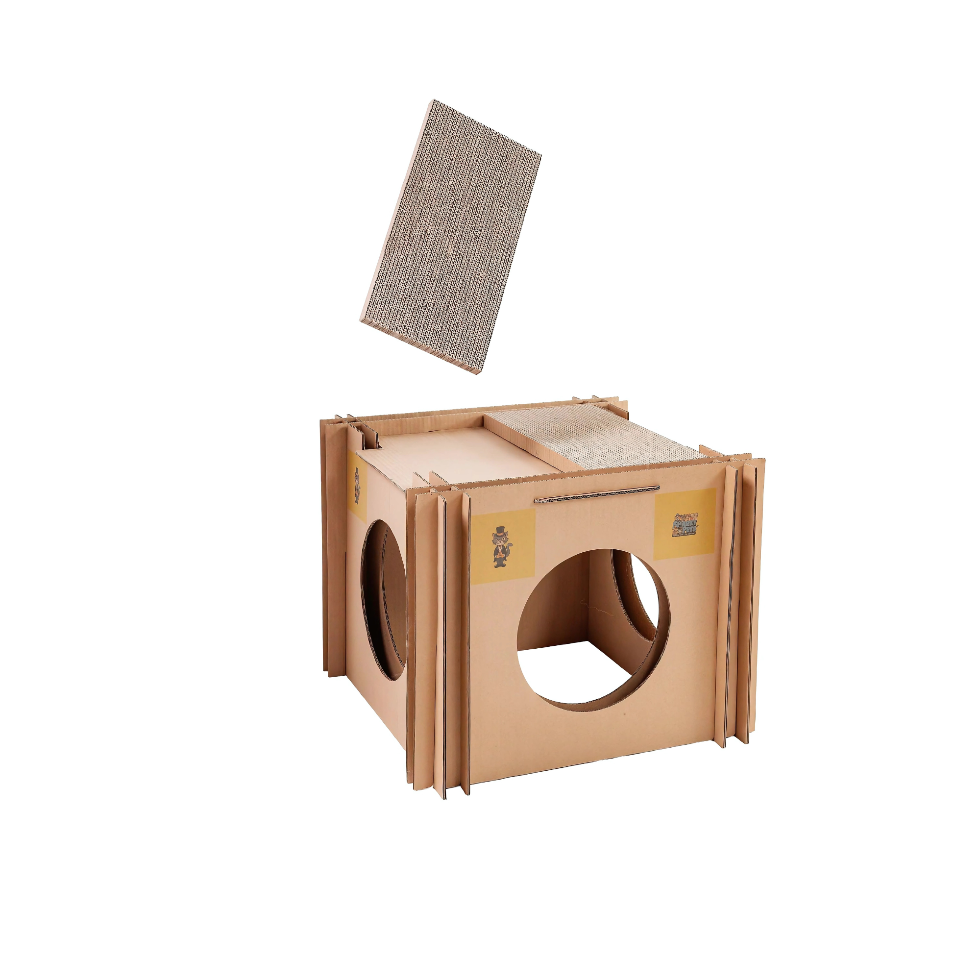Mister The Cat’s Snarky Pets Cardboard Cat House